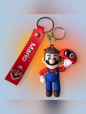 Mario Keychain Character Charm